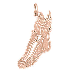 14K or 18K Gold Tennis Shoes Pendant