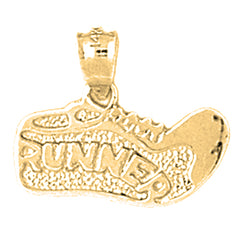 14K or 18K Gold Tennis Shoes Pendant