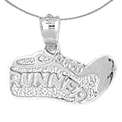 14K or 18K Gold Tennis Shoes Pendant