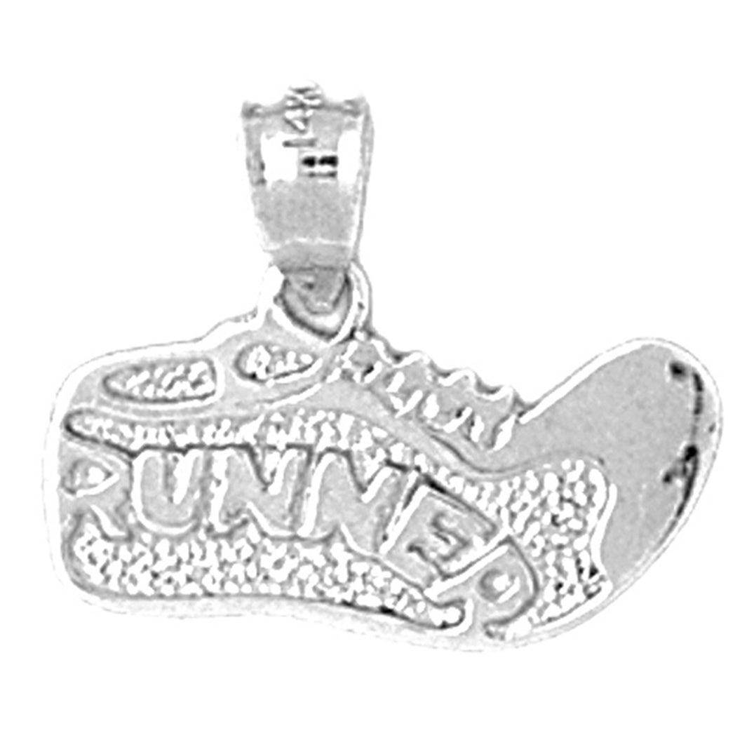 14K or 18K Gold Tennis Shoes Pendant