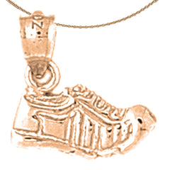 14K or 18K Gold Tennis Shoes Pendant