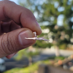 14K or 18K Gold Swimmer Pendant