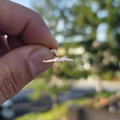 14K or 18K Gold Swimmer Pendant
