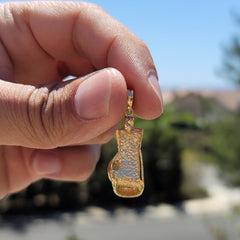 10K, 14K or 18K Gold Boxing Gloves Pendant