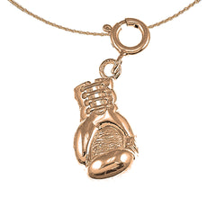 14K or 18K Gold Boxing Gloves Pendant