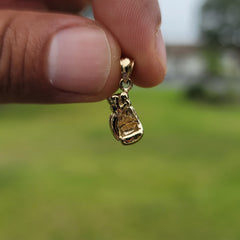 10K, 14K or 18K Gold 3D Boxing Gloves Pendant