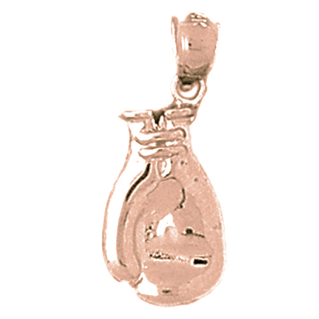 14K or 18K Gold Boxing Gloves Pendant