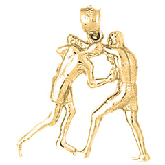 10K, 14K or 18K Gold Boxer Pendant