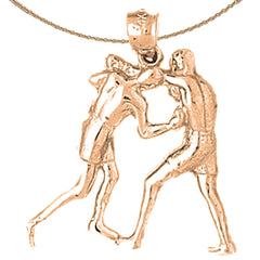 10K, 14K or 18K Gold Boxer Pendant