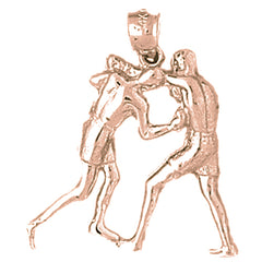 10K, 14K or 18K Gold Boxer Pendant