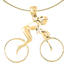 10K, 14K or 18K Gold Cycler Pendant