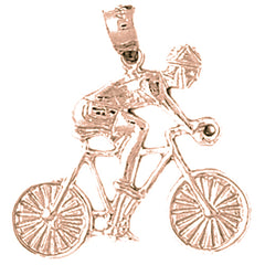 10K, 14K or 18K Gold Cycler Pendant