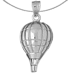 Heißluftballon-Anhänger aus 10 Karat, 14 Karat oder 18 Karat Gold