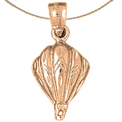 14K or 18K Gold Hot Air Balloon Pendant