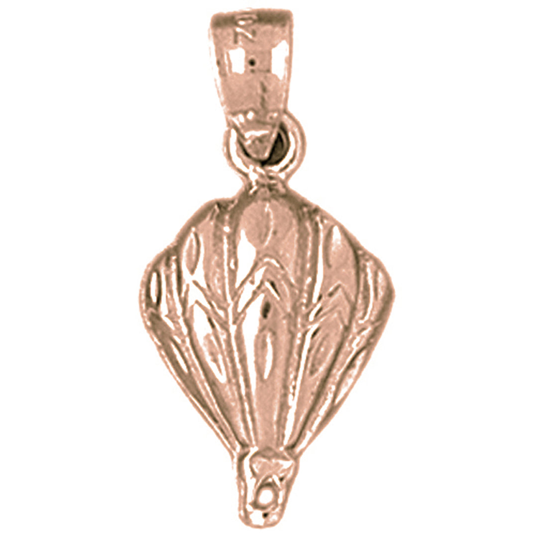 14K or 18K Gold Hot Air Balloon Pendant