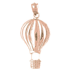 10K, 14K or 18K Gold Hot Air Balloon Pendant