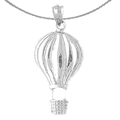 10K, 14K or 18K Gold Hot Air Balloon Pendant