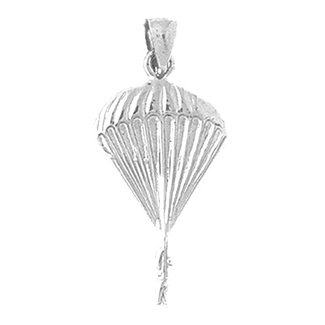 14K or 18K Gold Parachuter Pendant
