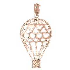 14K or 18K Gold Hot Air Balloon Pendant