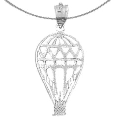 14K or 18K Gold Hot Air Balloon Pendant
