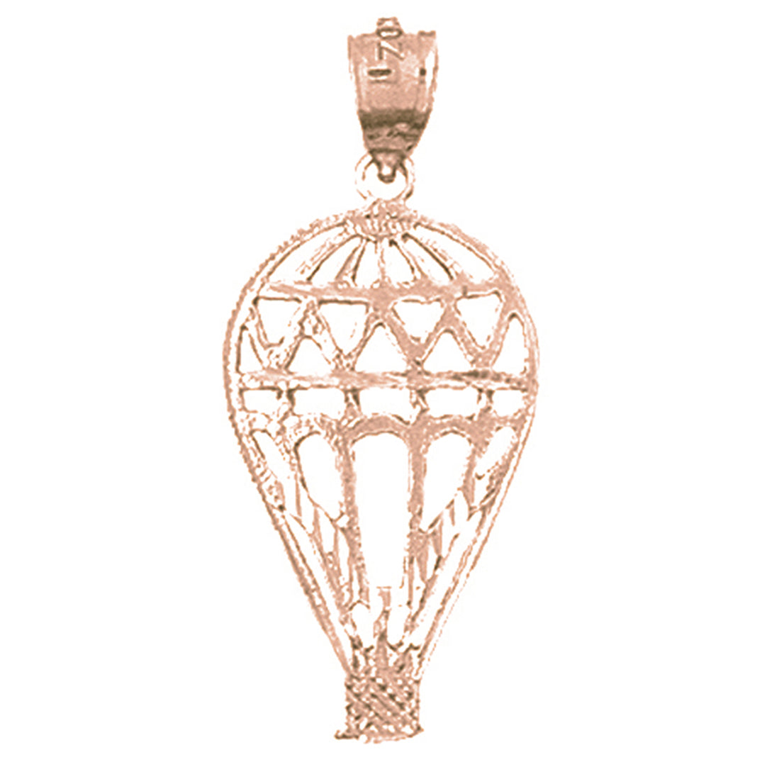 14K or 18K Gold Hot Air Balloon Pendant