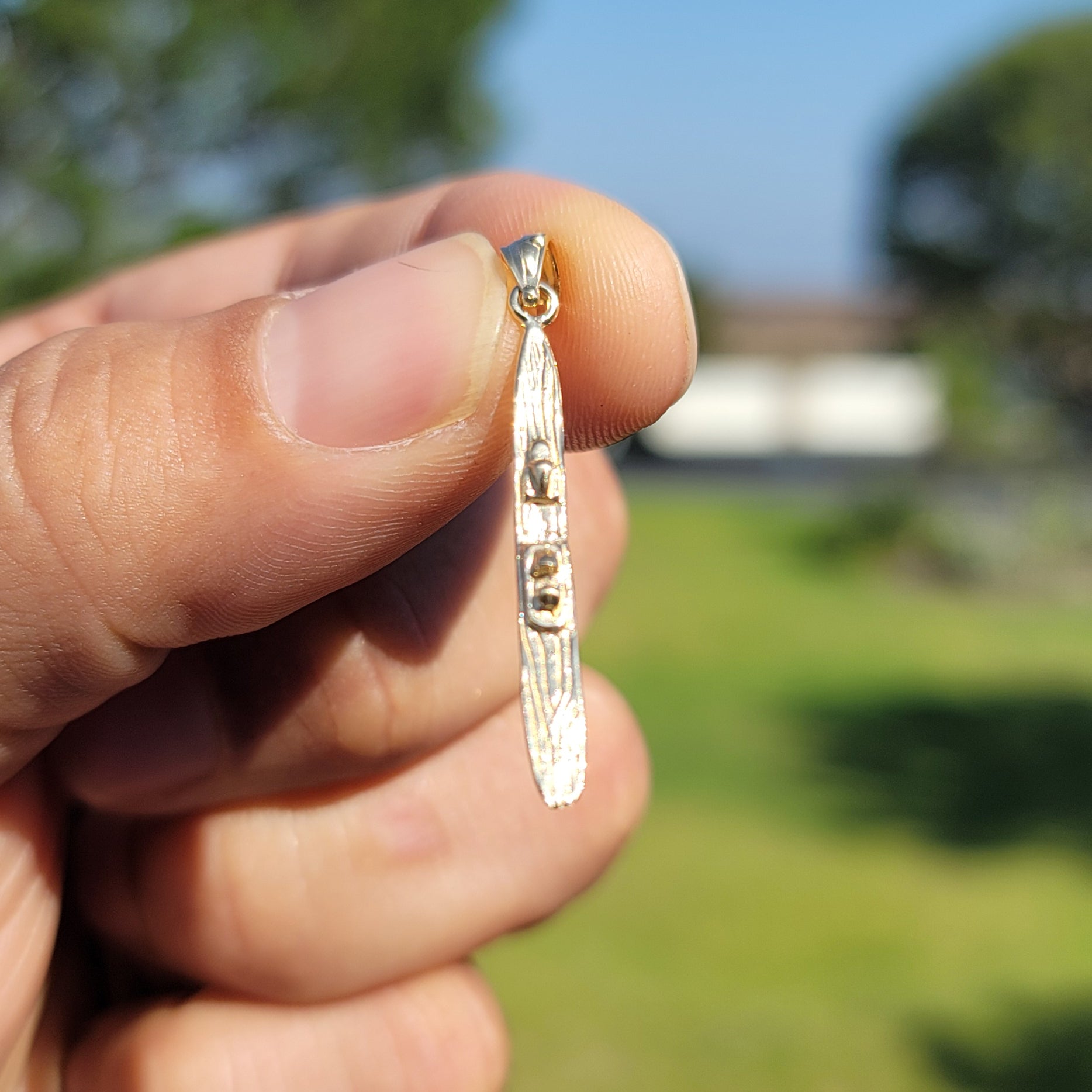 14K or 18K Gold 3-D, Moveable Scooter Pendant