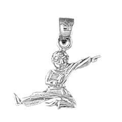 10K, 14K or 18K Gold Martial Arts Karate Pendant