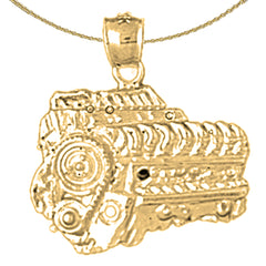 Automotor-Anhänger aus 10 Karat, 14 Karat oder 18 Karat Gold