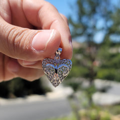 10K, 14K or 18K Gold 3D Filigree Heart Pendant
