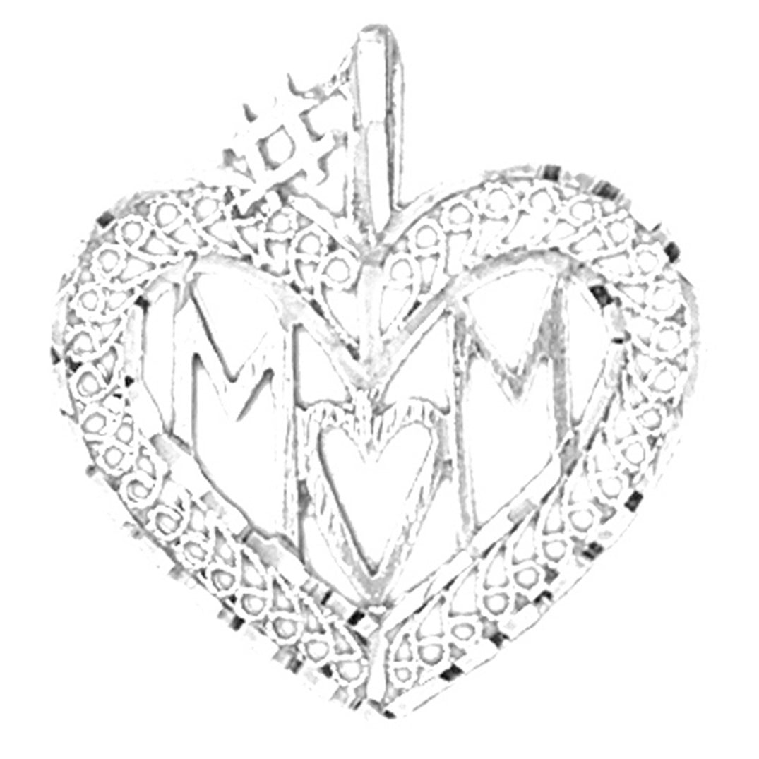 10K, 14K or 18K Gold #1 Mom Pendant