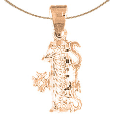 Colgante de hermana número 1 de oro de 14 quilates o 18 quilates