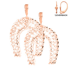 14K or 18K Gold Horseshoe Earrings