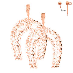 14K or 18K Gold Horseshoe Earrings