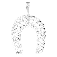 14K or 18K Gold Horseshoe Pendant