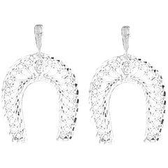 14K or 18K Gold 25mm Horseshoe Earrings