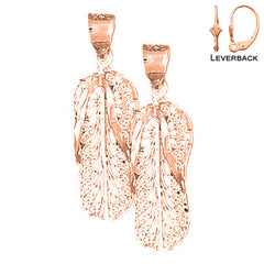 14K or 18K Gold Flip Flop Earrings