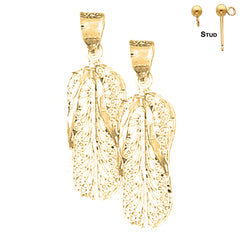 14K or 18K Gold Flip Flop Earrings