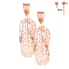 14K or 18K Gold Flip Flop Earrings