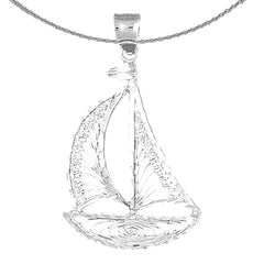 10K, 14K or 18K Gold Sail Boat Pendant
