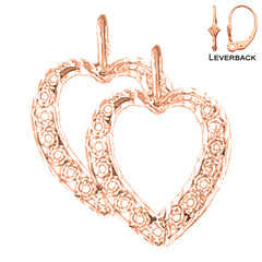 14K or 18K Gold Heart Earrings