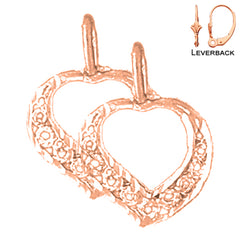 14K or 18K Gold Heart Earrings