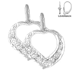 14K or 18K Gold Heart Earrings