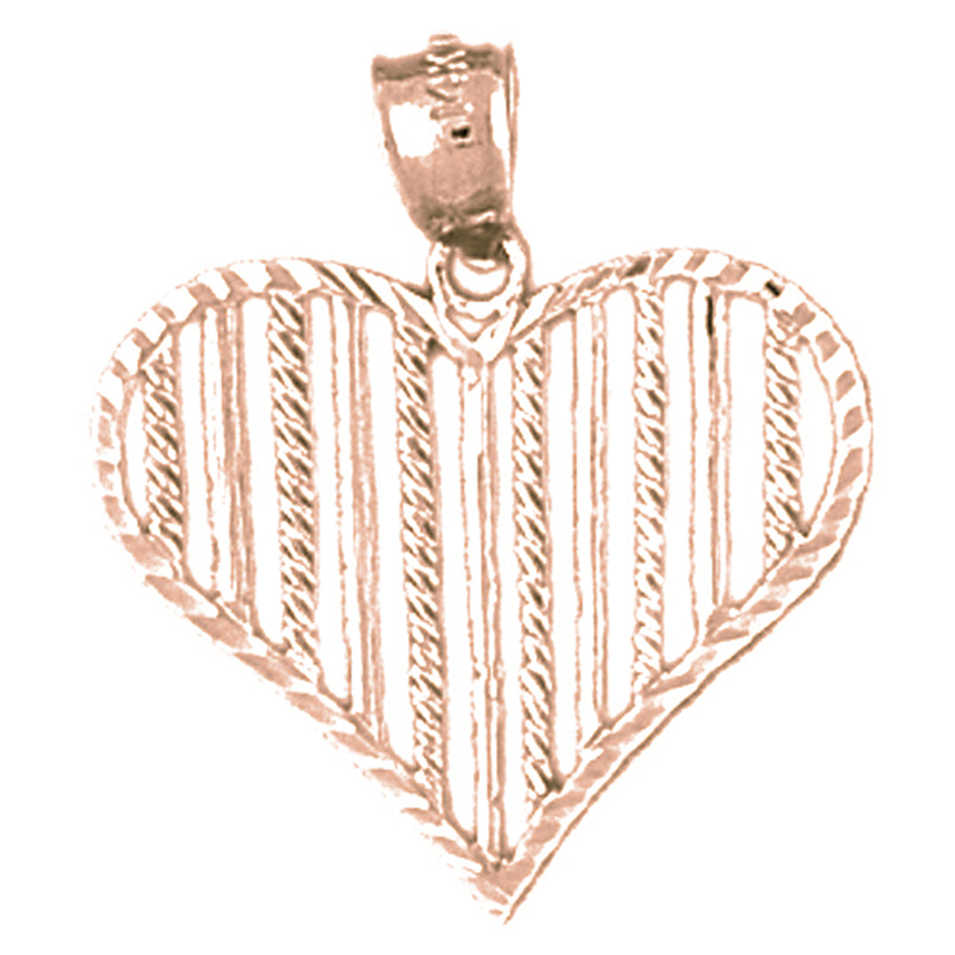 14K or 18K Gold Heart Pendant