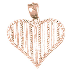 14K or 18K Gold Heart Pendant