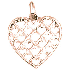 14K or 18K Gold Heart Pendant