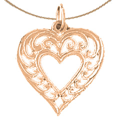 14K or 18K Gold Heart Pendant