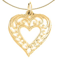 14K or 18K Gold Heart Pendant