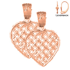 14K or 18K Gold Heart Earrings
