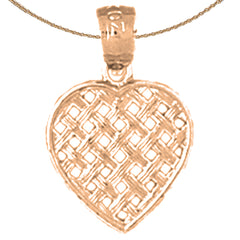 14K or 18K Gold Heart Pendant