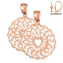 14K or 18K Gold Heart Earrings